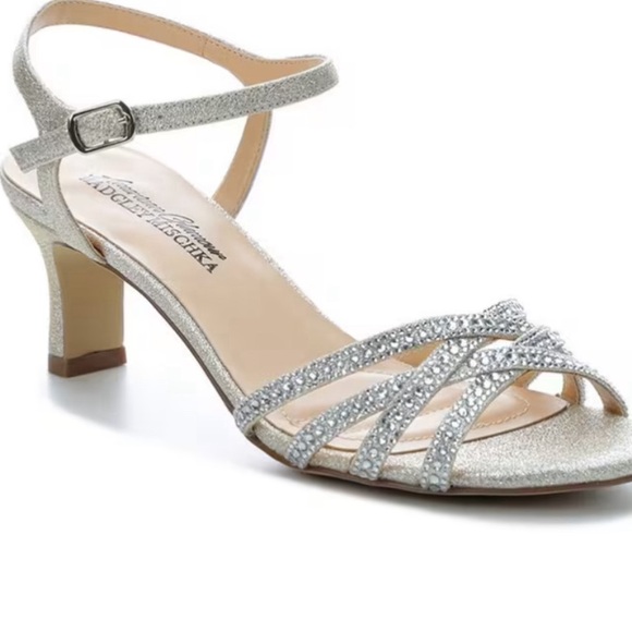 WOMEN'S AMERICAN GLAMOUR BADGLEYM VERA SPECIAL OCCASION SHOES silversize… - Picture 1 of 8